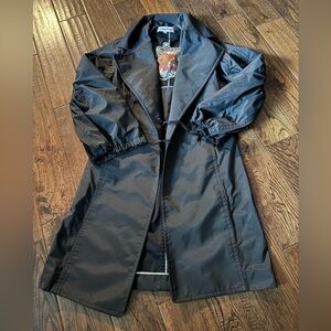 KAUFMANFRANCO Black Long Trench Coat Size 10/46